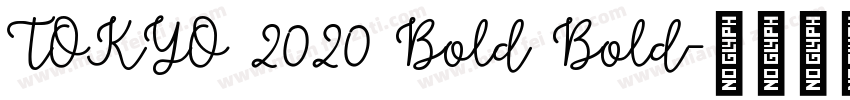 TOKYO 2020 Bold Bold字体转换